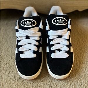 Adidas Classic Black and White Trainers